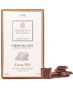 Xocolata Jolonch Шоколад молочний з карамелізованою корицею та сіллю 55% какао 100 г