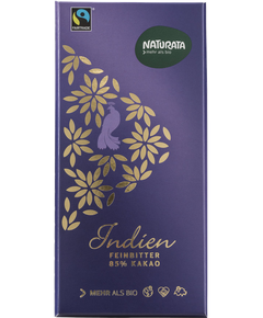 Naturata Шоколад чорний 85% какао з Індії органічний 100 г