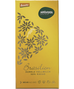 Naturata Шоколад молочний 50% какао з Бразилії органічний 100 г