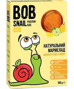 Bob Snail Мармелад натуральний Яблуко-Груша-Лимон 108 г