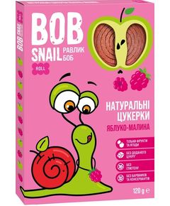 Bob Snail Цукерки фруктові Яблуко-Малина 120 г