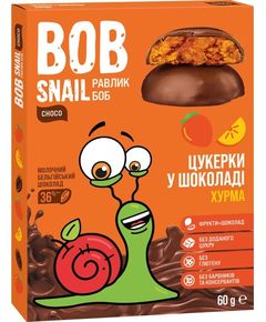 Bob Snail Цукерки фруктові у молочному шоколаді Хурма 60 г
