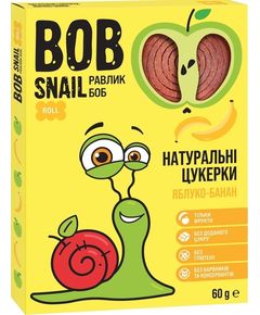 Bob Snail Цукерки фруктові Яблуко-Банан 60 г