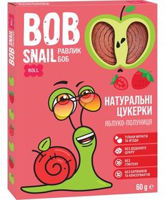 Bob Snail Цукерки фруктові Яблуко-Полуниця 60 г
