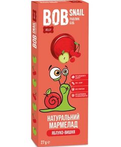 Bob Snail Мармелад натуральний Яблуко-Вишня упаковка 24шт*27г