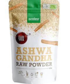 Порошок Ашваганди сирий органічний Purasana 200 г