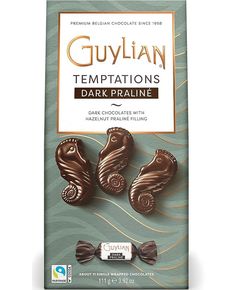 Guylian Temptation Цукерки шоколадні Морські Коники Праліне Чорний Шоколад 111 г