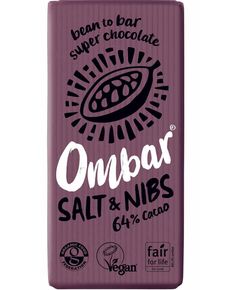 Ombar Шоколад сирий темний Сіль-Какао-боби веганський органічний 70 г