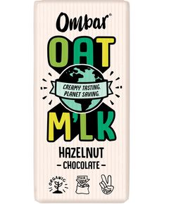 Ombar Шоколад сирий темний Вівсяне Молоко-Фундук веганський органічний 70 г
