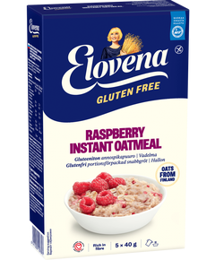 Каша вівсяна Малина безглютенова Elovena порційна 5шт*40 г