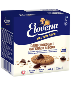 Галети вівсяні Чорний Шоколад безглютенові Elovena 9 порцій 162 г