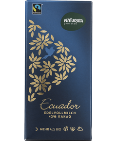 Naturata Шоколад молочний 42% какао з Еквадора органічний 100 г