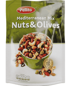 Pellito Суміш горіхів з оливками Середземноморська 125 г