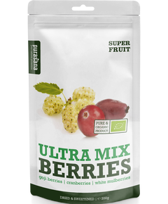 Purasana Ягідний мікс з Годжі, журавлиною і шовковицею органічний 200 г