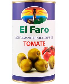 El Faro Оливки зелені фаршировані томатами 350 г
