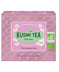 Kusmi Tea Green Rose Чай зелений Троянда органічний пакет 20шт*2 г