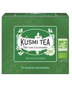 Kusmi Tea Чай зелений М'ята органічний пакет 20шт*2 г