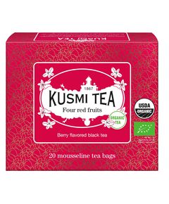 Kusmi Tea Чай чорний 4 Червоних Фрукти органічний пакет 20шт*2 г