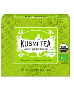 Kusmi Tea Чай зелений Імбир-Лимон органічний пакет 20шт*2 г