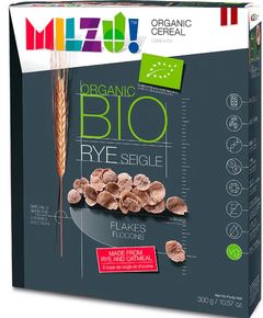 Milzu Пластівці житні без цукру органічні 300 г