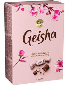 Цукерки шоколадні з горіховою начинкою в молочному шоколаді Fazer Geisha 150 г