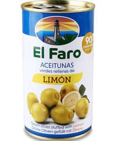 El Faro Оливки зелені фаршировані лимоном 350 г