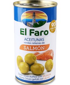 El Faro Оливки зелені фаршировані лососем 350 г