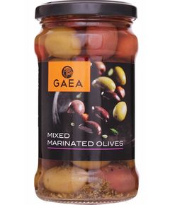 Gaea Оливки мікс мариновані з кісточкою 300 г