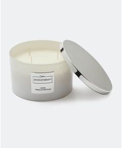 Aromatherapy Свічка ароматична 3 гноти Сафарі в Джунглях 35год горіння Біла