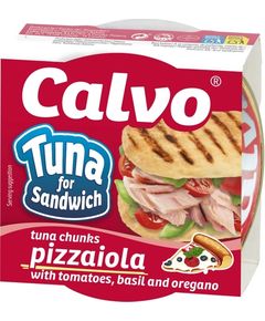 Calvo Тунець для сендвічів Піцайоло з томатами, орегано та базиліком 142 г