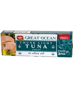 Tropic Life Great Ocean Тунець в оливковій олії упаковка 3шт*80 г