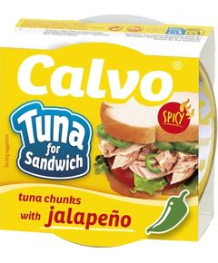 Calvo Тунець для сендвічів Гострий з перцем Халапеньйо 142 г