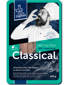 Zigmas Оселедець філе з ароматом диму в олії 240 г