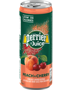 Perrier Напій Персик-Вишня з мінеральною водою і соком газований 250 мл