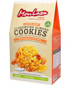 MonLasa Печиво без глютену і цукру Флорентіні веганське 120 г