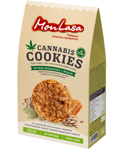 MonLasa Печиво без цукру конопляне з медом 120 г