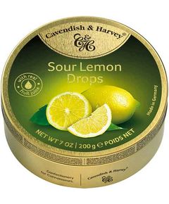 Cavendish & Harvey Льодяники Кислий Лимон в банці 200 г