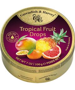 Cavendish & Harvey Льодяники Тропічні Фрукти в банці 200 г