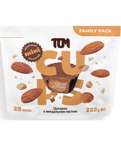ТОМ Цукерки в молочному шоколаді з Мигдалевою Пастою 25шт 225 г
