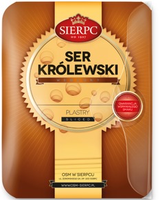 Sierpc Сир Королівський Копчений нарізаний слайсами 135 г