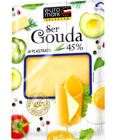 Euromark Сир Гауда нарізаний слайсами 500 г