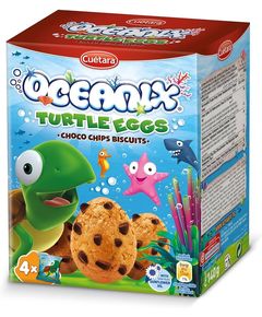 Cuetara Печиво дитяче з шоколадними дропсами Oceanix Яйця Черепахи 105 г
