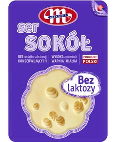 Mlekovita Сир Сокол безлактозний напівтвердий нарізаний слайсами 150 г