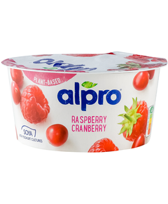 Alpro Веган йогурт соєвий Малина-Журавлина 150 г
