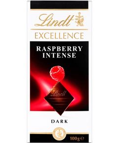 Lindt Шоколад чорний з малиною 100 г