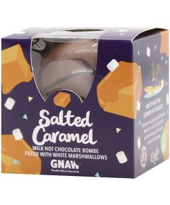 Gnaw Шоколадна бомбочка для гарячого шоколаду Солона Карамель з маршмеллоу 45 г