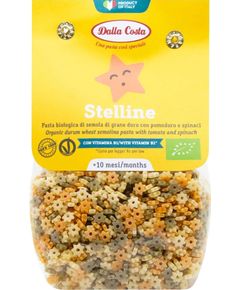 Dalla Costa Паста дитяча органічна Зірочки з томатами і шпинатом від 10 міс. 200 г