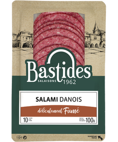 Bastides Ковбаса сирокопчена Датська слайсами 100 г
