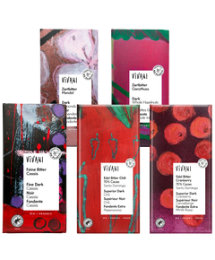 Vivani Набір шоколаду Dark Organic чорного органічного 5 плиток