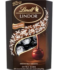 Lindt Lindor Цукерки шоколадні з екстра-темного шоколаду 200 г